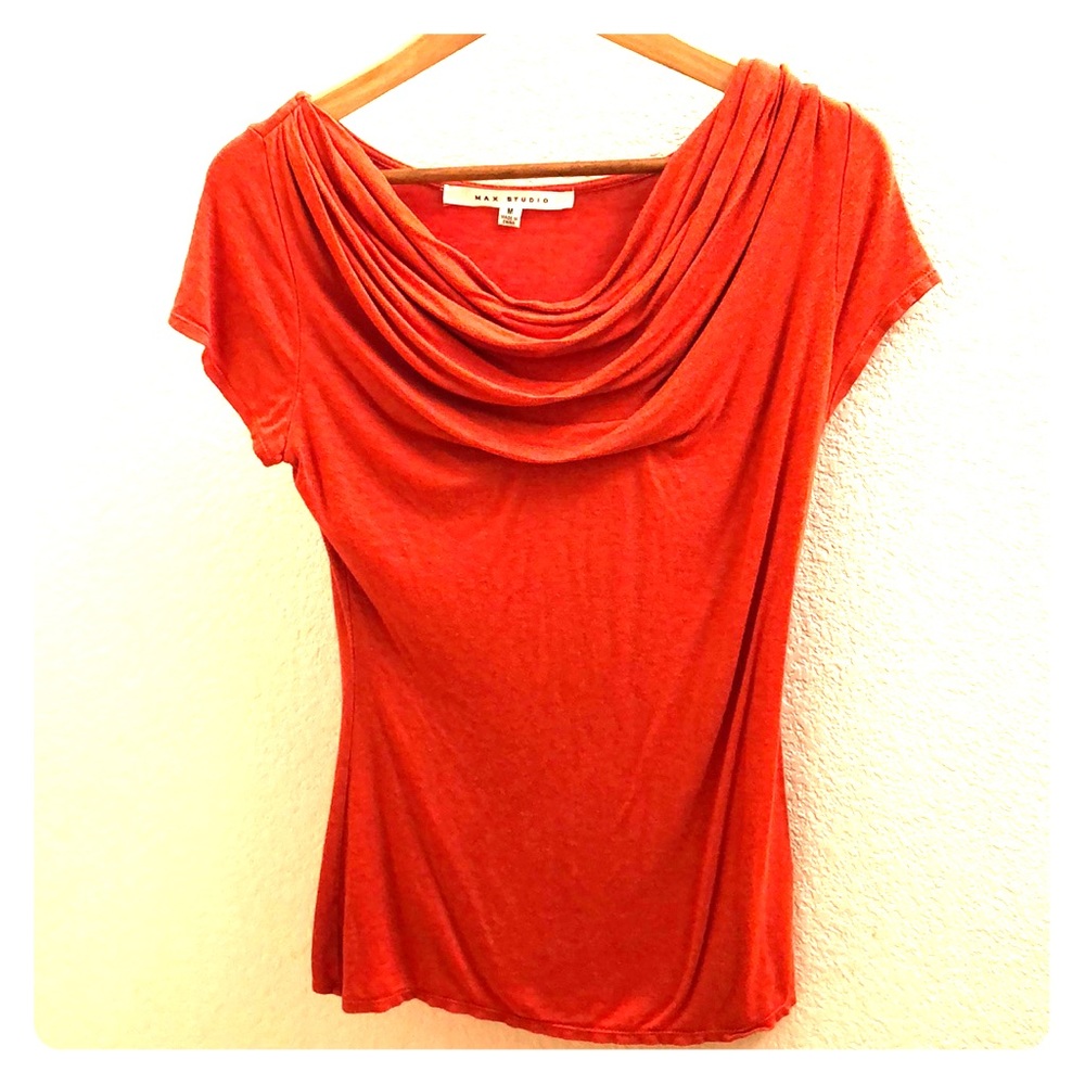 Max Studio Orange Top